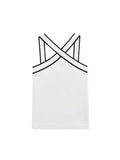 Gwmlk TRAF Women Sexy Summer Fashion Cropped Tank Tops Women Vintage Backless Thin Straps Female Camis Women