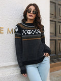 Gwmlk Halloween Gothic Retro Skull Knitted Sweater Women Punk autumn Winter Warm Loose Street Sweater