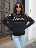 Gwmlk Halloween Gothic Retro Skull Knitted Sweater Women Punk autumn Winter Warm Loose Street Sweater