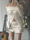 gwmlk Y2K Skin Jumpers Slash Neck Button Skin Cute Sweaters Women Backless Full Sleeve Harajuku Korean Chic Pullovers French