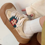 Gwmlk Vintage Preppy Style Platform Women Shoes Canvas Kawaii Tennis Casual Sneaker Y2k Designer New In Shoes Korean Fashion