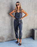 Gwmlk Denim Overalls Women Summer 2023 New Pants Loose Washed Jeans Jumpsuits Casual All Match Rompers Pockets Office Lady