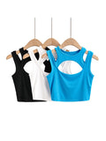 gwmlk Summer NEW Arrival Women Solid Color Sexy Causal 2 Piece Croped-Tops Tanks For Ladies