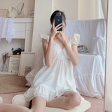 Gwmlk Sets Women Thin Sleepwear Chic Summer Cute Girlish Ulzzang Sexy Korean Female Popular Casual Aesthetic Basic