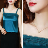 Gwmlk Womens Tops Satin Sexy Blouse Corset Top Silk Blouses 2023 Fashion Tank Top Female Clothing Elegant Camisole Ladies Tops