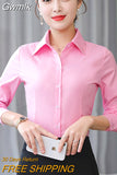 Gwmlk Fashion Women Shirts White Shirt Women Long Sleeve Shirts Tops Office Lady Basic Shirt Blouses Plus Size Woman Blouse 5XL