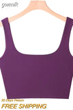 gwmlk Summer Women Sexy Sleeveless Tops Fashion Short Square Collar Tank Tops 6 Colors