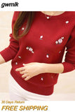 gwmlk Autumn Sweater Women Embroidery Knitted Winter Women Sweater And Pullover Female Tricot Jersey Jumper Pull Femme