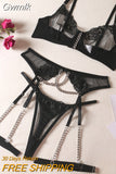 Gwmlk Luxury Lingerie Fancy Pornographic Underwear That Can See Sexy Lace Intimate Set 5-Piece Porn Uncensored Fine Outfits