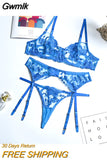 Gwmlk Sexy Lingerie Exotic Costumes Lace Transparent Underwear Women Sensual Lingerie Woman Porn Erotic Lingerie 3 Pieces