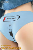 Gwmlk Design Sexy Breathable Seamless Cotton Women Lingerie Sports Low-Waist Panties Peach Hip Lift Female Briefs Underwear