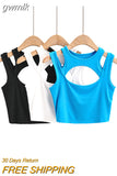 gwmlk Summer NEW Arrival Women Solid Color Sexy Causal 2 Piece Croped-Tops Tanks For Ladies